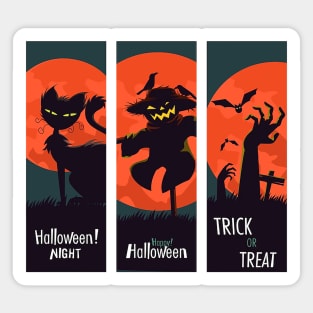 Halloween Ghosts Sticker